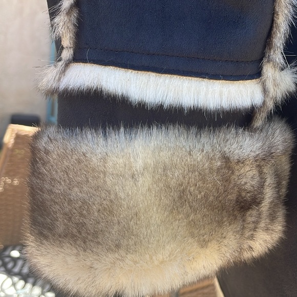 Dennis Basso | Reversible Faux Leather/ Fur Coat - Picture 9 of 9